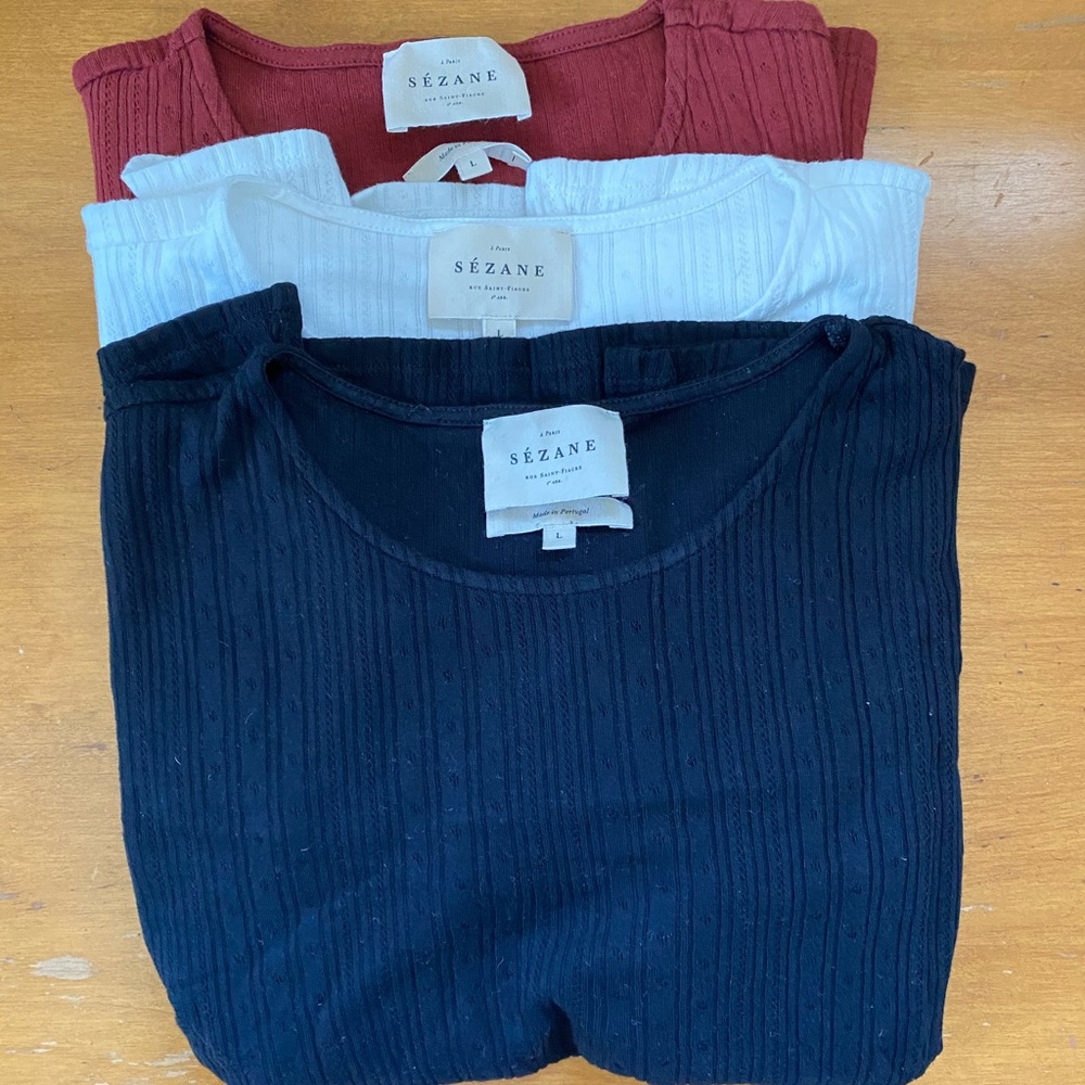 SET OF 3 SEZANE Tshirts